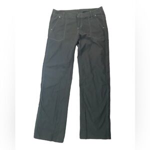 Kuhl Kendra Hiking Pant Sz. 14R Carbon Grey Cotton Blend Outdoors Straight Leg